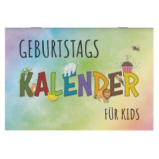Geburtstagskalender für Kids