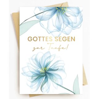 Faltkarte - Gottes Segen zur Taufe!