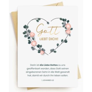 Postkarte - Gott liebt Dich!