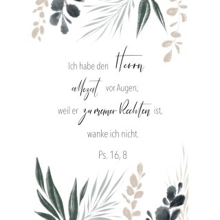 Postkarte - Psalm 16,8