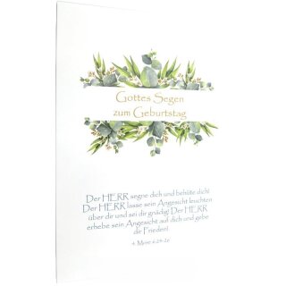 Postkarte - Gottes Segen zum Geburtstag