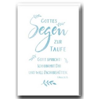 Faltkarte - Gottes Segen zur Taufe