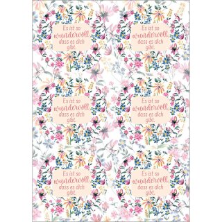 Aufkleber - Es ist so wundervoll, dass es dich gibt.