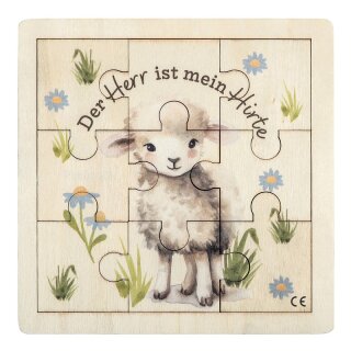 Holzrahempuzzle - Schäfchen