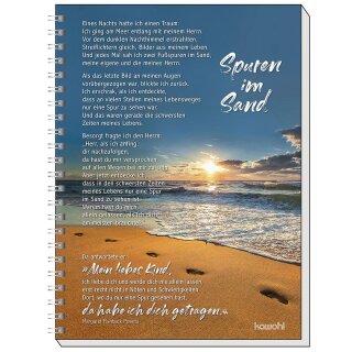 Memo Block - Spuren im Sand - A5