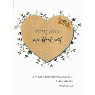 Postkarte - Gottes Segen zur Hochzeit