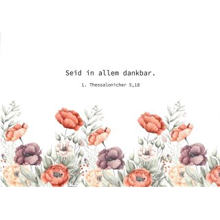 Postkarte - Seid in allem dankbar