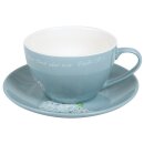 Tasse mit Untertasse Hortensie