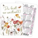 Spielkarten-Kalender 2026 - Du bist so wertvoll