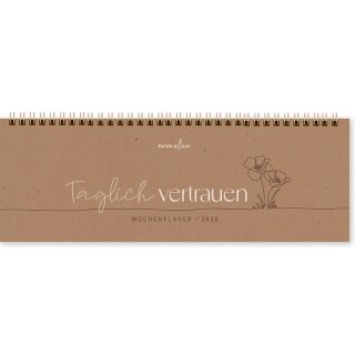 Täglich vertrauen 2026 - Wochenplaner