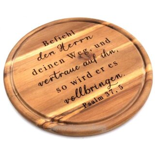 Schneidebrett mit Bibelvers