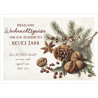 Postkarte Weihnachtsgrüße