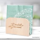 Serviettenständer - Danket dem Herrn