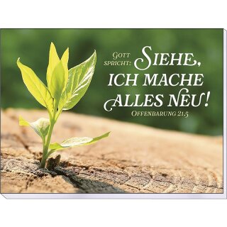 Haftnotizen Gott spricht: Siehe, ich mache alles neu!