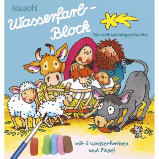 Wasserfarbblock Die Weihnachtsgeschichte