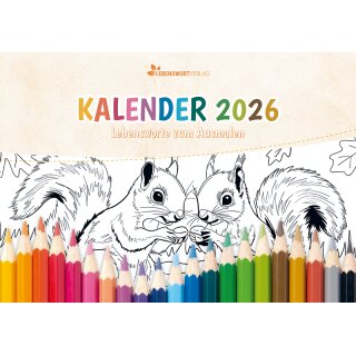 Ausmalkalender - Lebensworte zum Anmalen