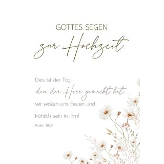 Faltkarte zur Hochzeit Dies ist der Tag