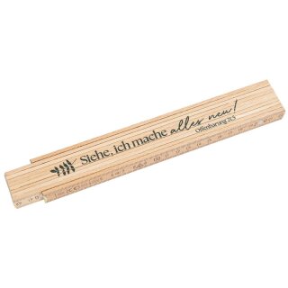 Zollstock aus Holz Jahreslosung 2026