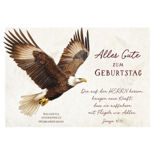Postkarte Geburtstag Adler