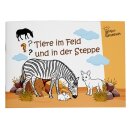Mini-Rätselheft - Tiere im Feld und in der Steppe