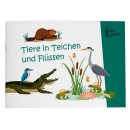 Mini-Rätselheft - Tiere in Teichen und Flüssen