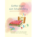 Faltkarte Gottes Segen zum Schulanfang