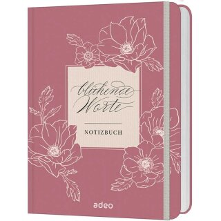 Blühende Worte - Notizbuch