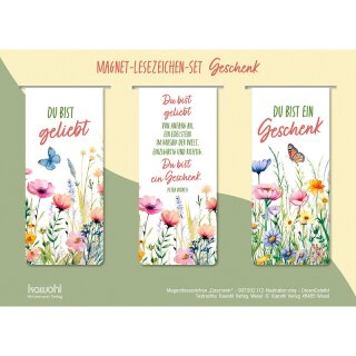 Du bist ein Geschenk - Magnetlesezeichen-Set