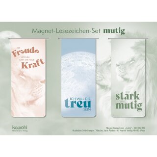 Mutig - Magnetlesezeichen-Set