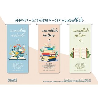 Unendlich wertvoll - Magnetlesezeichen-Set