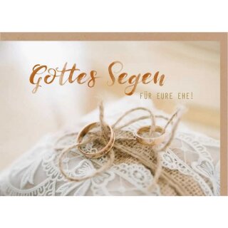 Faltkarte Gottes Segen - Ringe