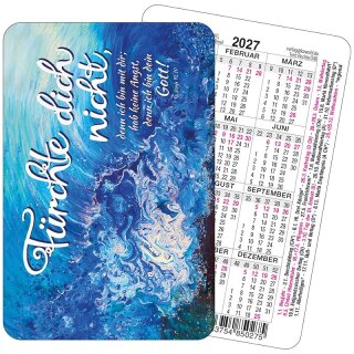 Spielkarten-Kalender 2027 - Aquarell