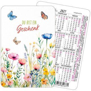 Spielkarten-Kalender 2027 - Du bist ein Geschenk