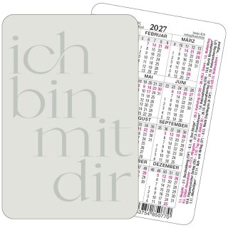 Spielkarten-Kalender 2027 Ich bin mit dir