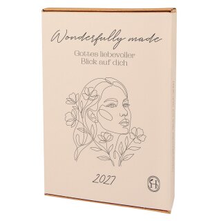 Wonderfully made 2027 - Postkarten Aufstellkalender