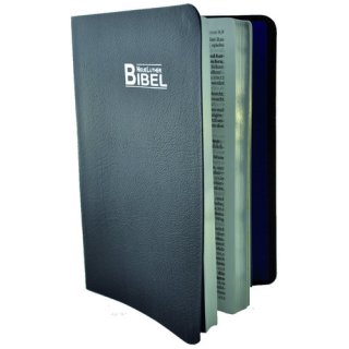 NeueLuther Bibel - Lederfaserstoff blau