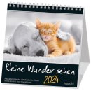 Schwarz Weiss Aufstell Postkartenkalender Kleine Wunder sehen 2024