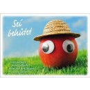 Postkarte mit Apfelmotiv