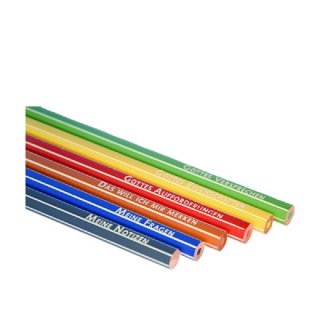 6 Stifte mit der Farbbedeutung