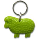 Schlüsselanhänger Schaf, Acryl, 5 cm, grün, Psalm 23