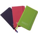 Notizbücher Blau Pink und Grün