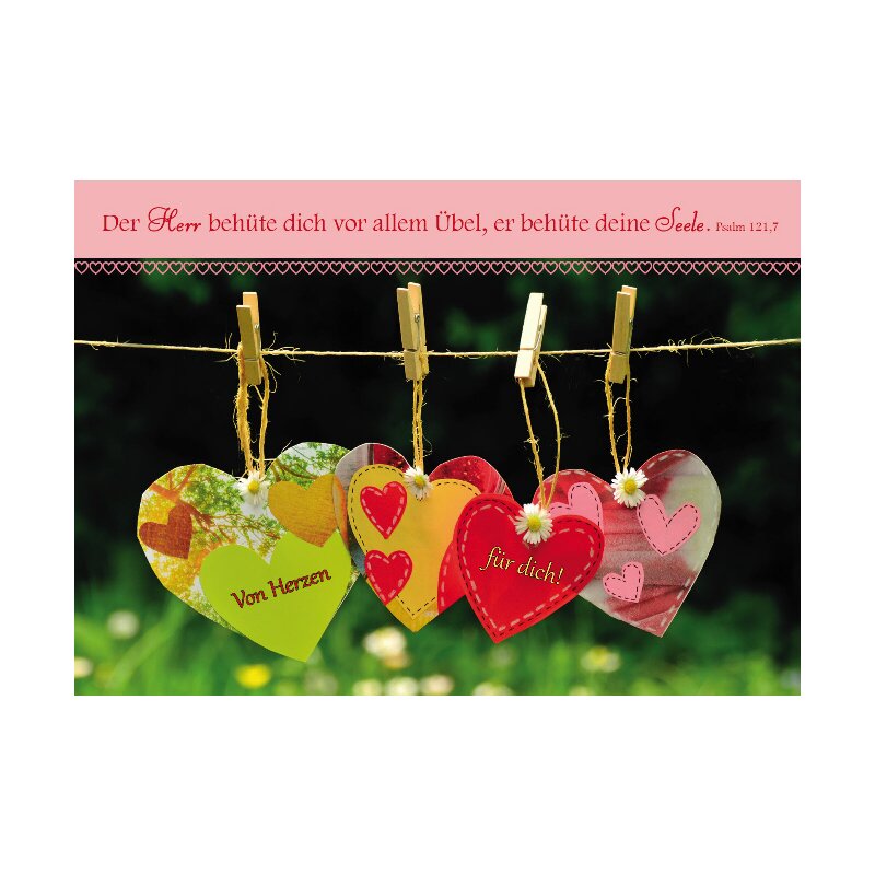 Postkarte von Herzen, 0,70